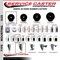 Service Caster 3'' Hard Rubber Swivel 1'' Expand Stem Caster Set 2 Total Lock Brakes, 4PK SCC-EXTTL20S314-HRS-2-S-2-1 - alternate 2